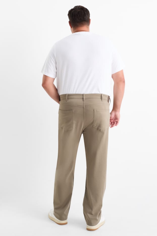 Bărbați - Pantaloni termoizolanți - regular fit - taupe