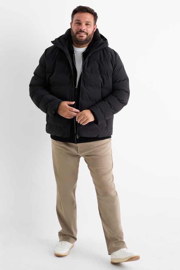 Bărbați - Pantaloni termoizolanți - regular fit - taupe