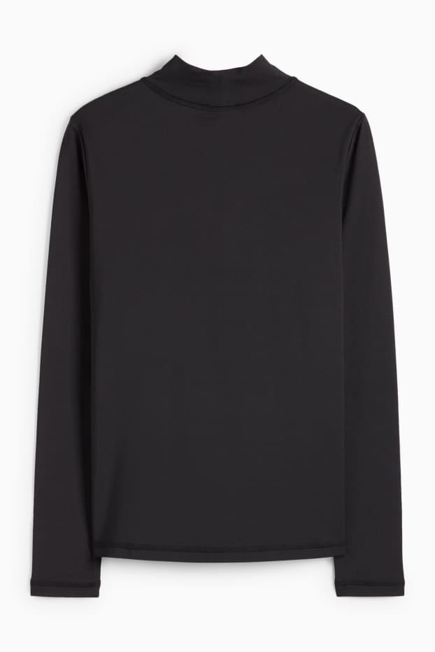 Women - Thermal long sleeve top - regular fit - black