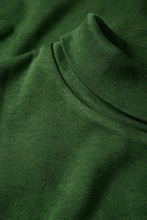 Women - Turtleneck top - dark green