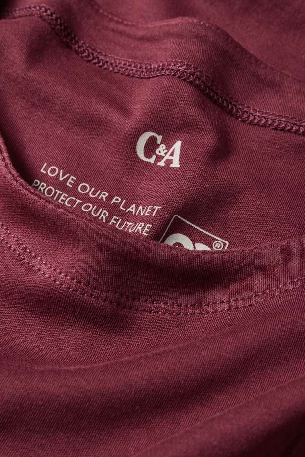 Dames - Longsleeve - regular fit - bordeaux