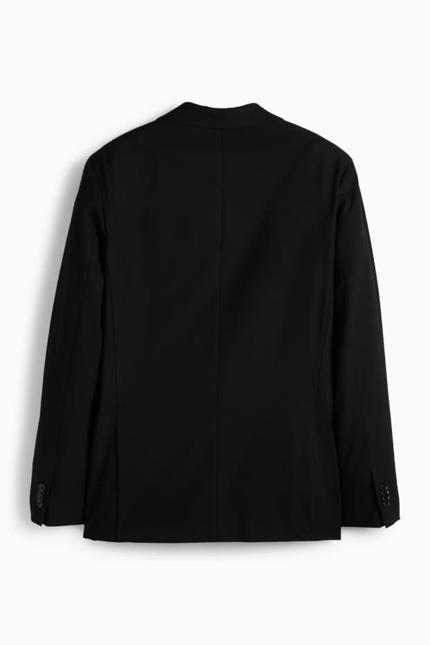 Bărbați - Sacou modular - regular fit - negru