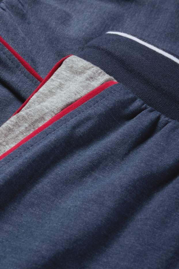 Herren - Pyjamahose - dunkelblau