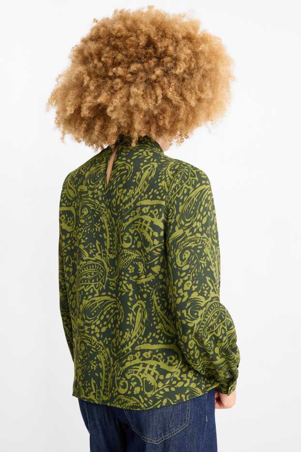 Femei - Bluză - cu model - verde