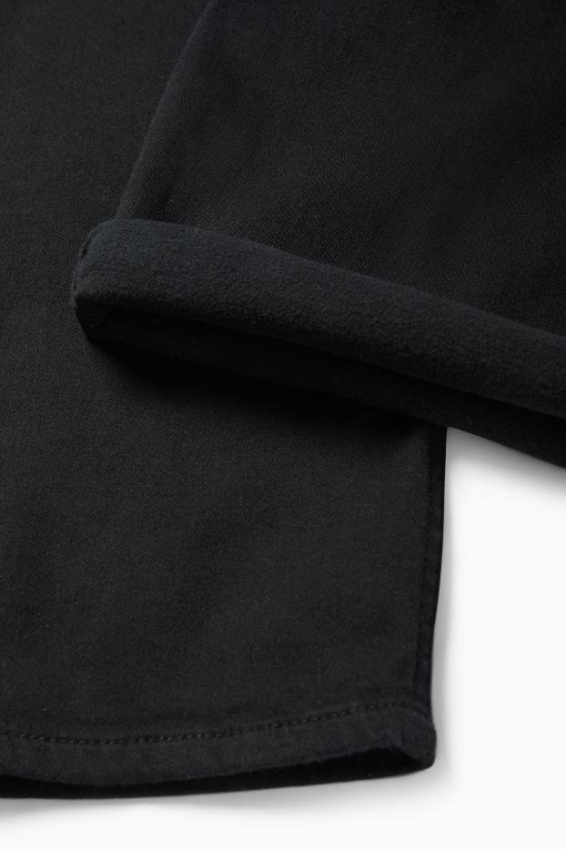 Bărbați - Pantaloni termoizolanți - regular fit - negru