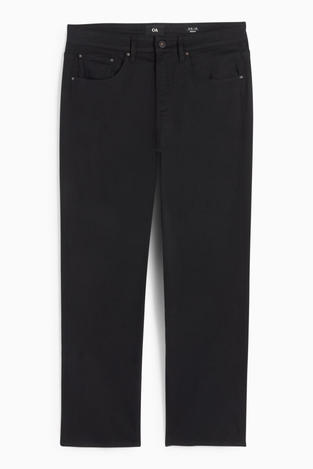 Bărbați - Pantaloni termoizolanți - regular fit - negru