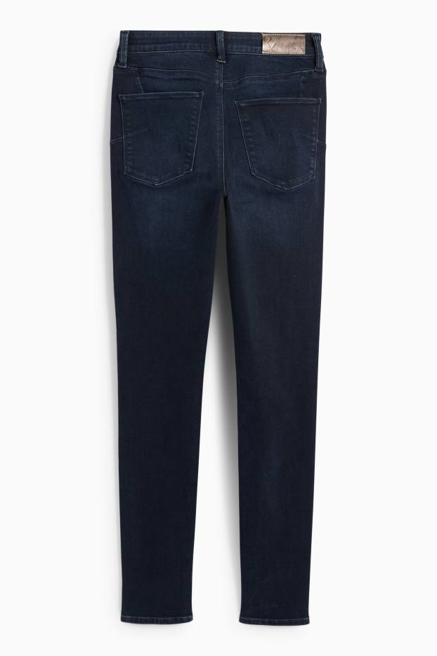 Femei - Skinny jeans - talie medie - jeans modelatori - LYCRA® - denim-albastru închis