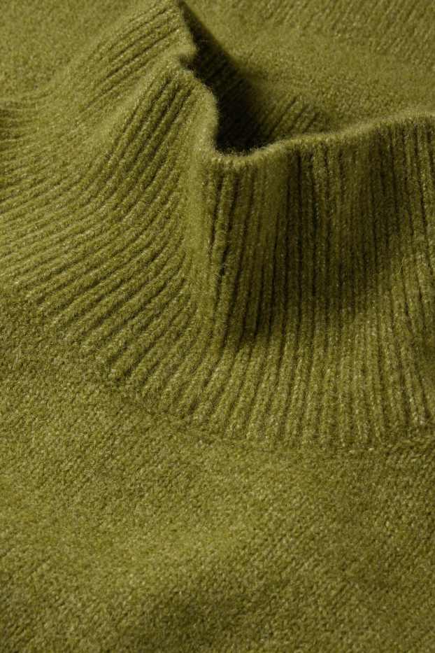 Femei - Rochie din tricot - verde
