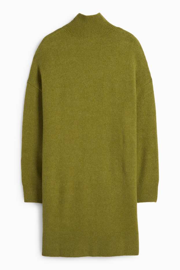 Femei - Rochie din tricot - verde