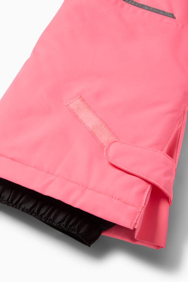 Copii - Fete - Pantaloni de schi - impermeabili - roz neon