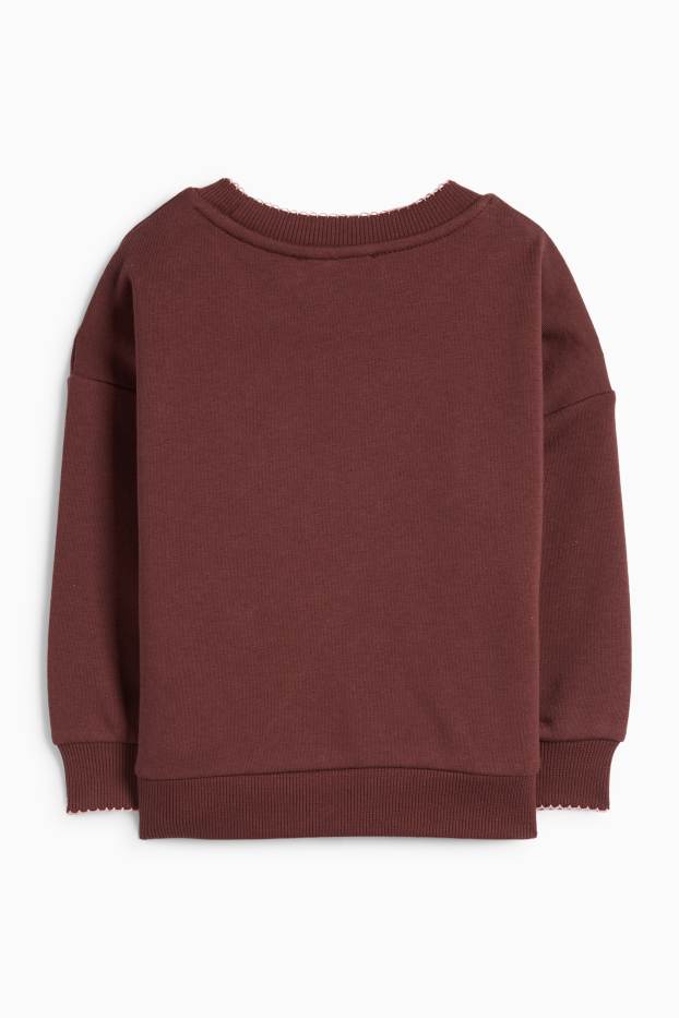 Kinderen: meisjes - Love - sweatshirt - bruin