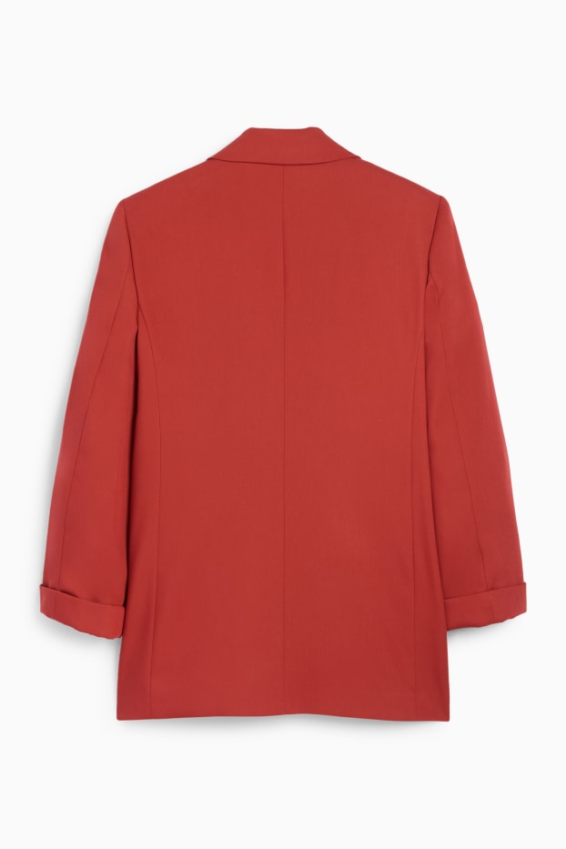 Femei - Blazer lung - regular fit - roșu