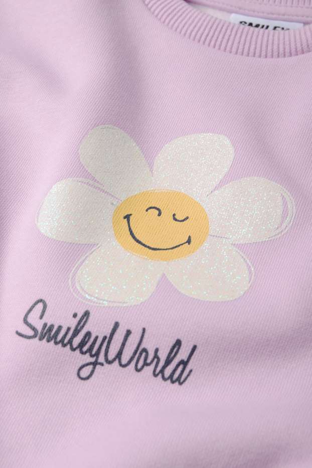 Copii - Fete - SmileyWorld® - bluză de molton - violet deschis