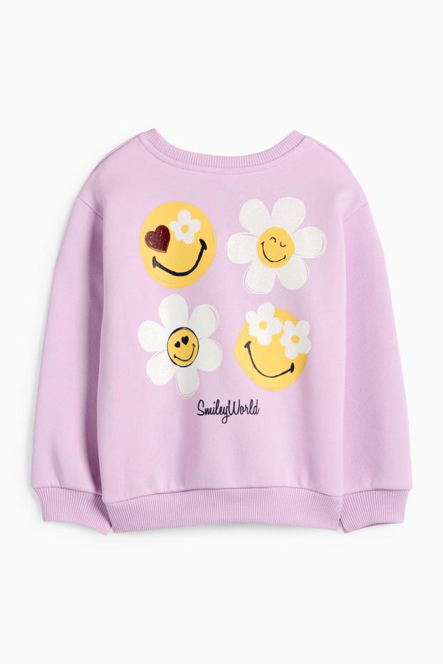 Copii - Fete - SmileyWorld® - bluză de molton - violet deschis