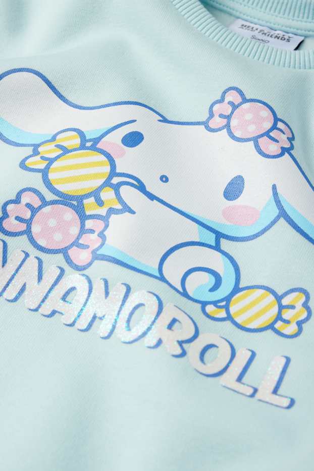 Copii - Fete - Cinnamoroll - bluză de molton - turcoaz deschis