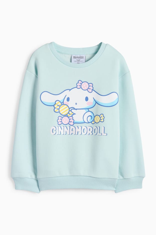 Copii - Fete - Cinnamoroll - bluză de molton - turcoaz deschis