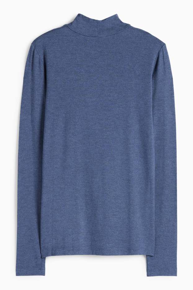 Donna - Maglia a maniche lunghe - regular fit - blu scuro