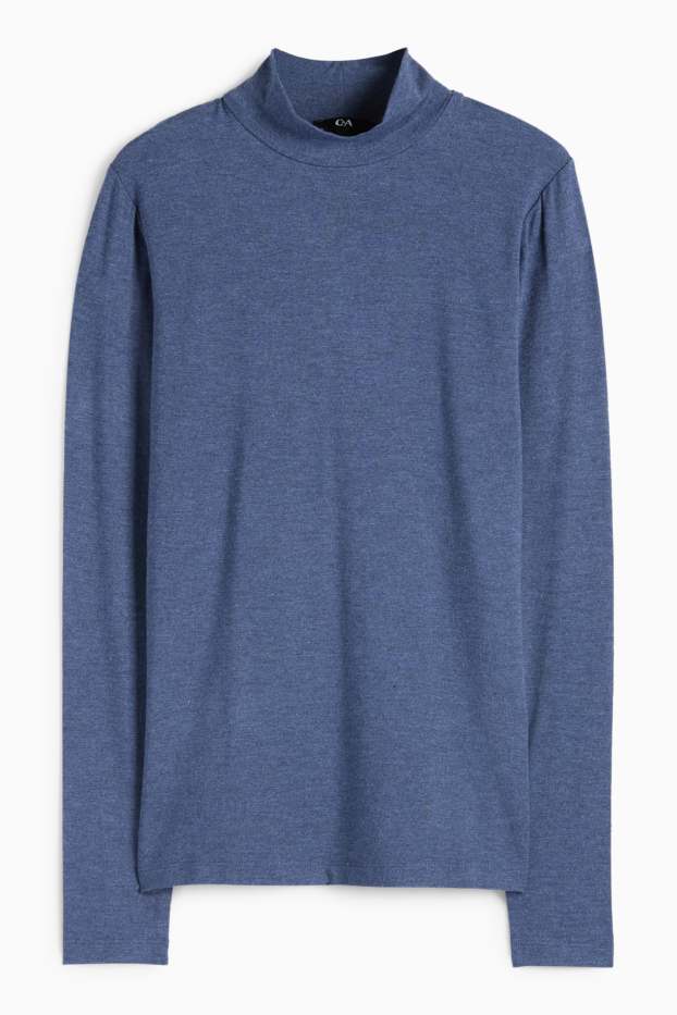 Donna - Maglia a maniche lunghe - regular fit - blu scuro