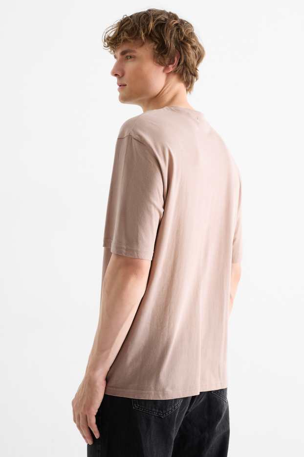 Bărbați - Tricou - relaxed fit - bej