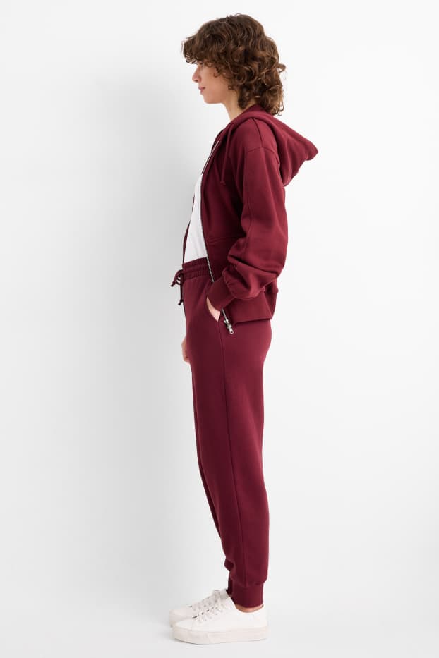 Dámské - Teplákové kalhoty  - bordeaux