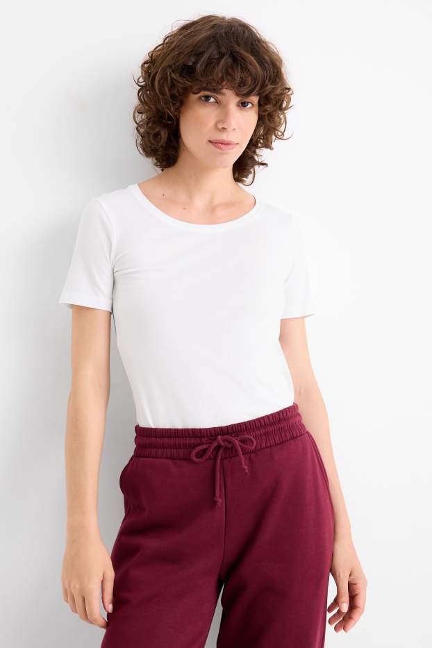 Femei - Tricou - slim fit - alb