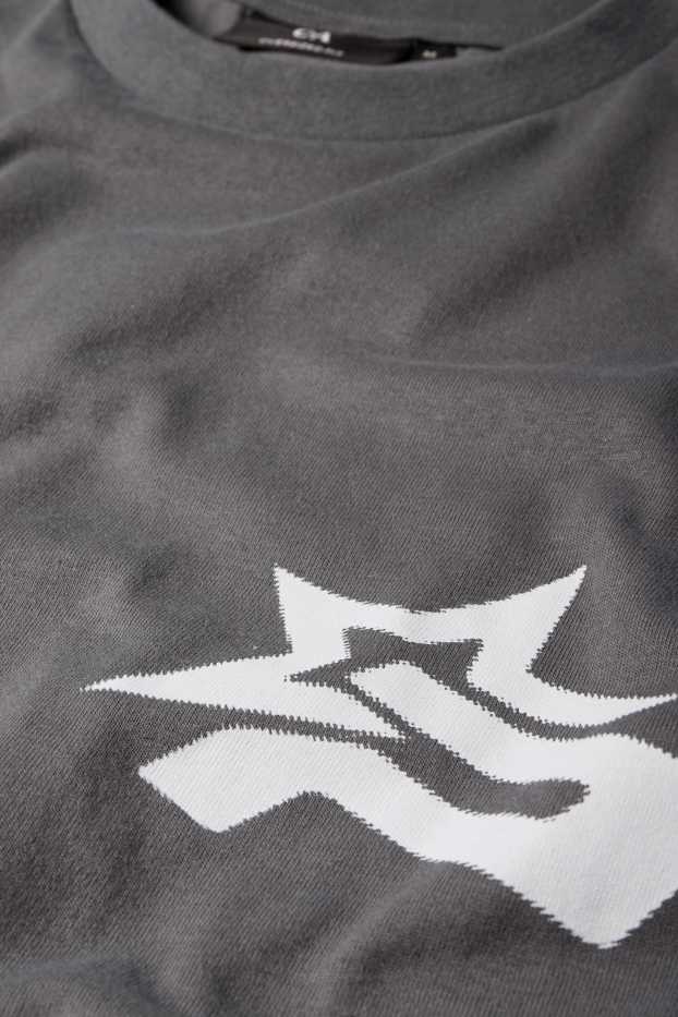 Bărbați - Tricou - supradimensionat - gri