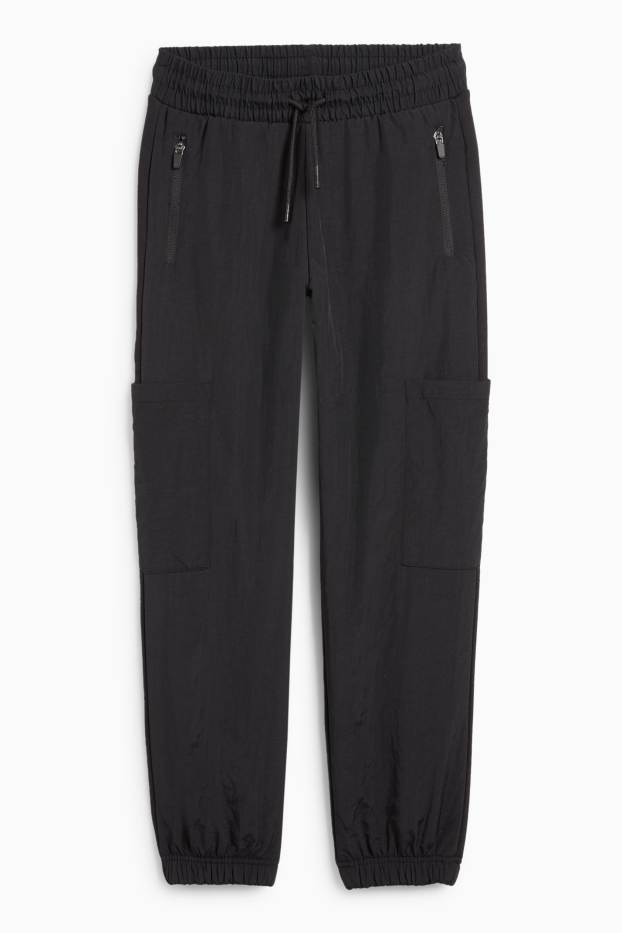 Copii - Băieți - Pantaloni de trening cargo - negru