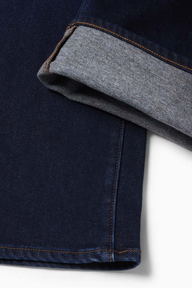 Bărbați - Regular jeans - jeans termoizolanți - LYCRA® - denim-albastru închis
