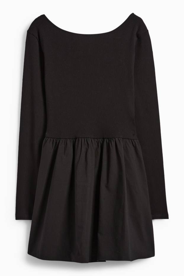 Femei - Rochie în A - negru