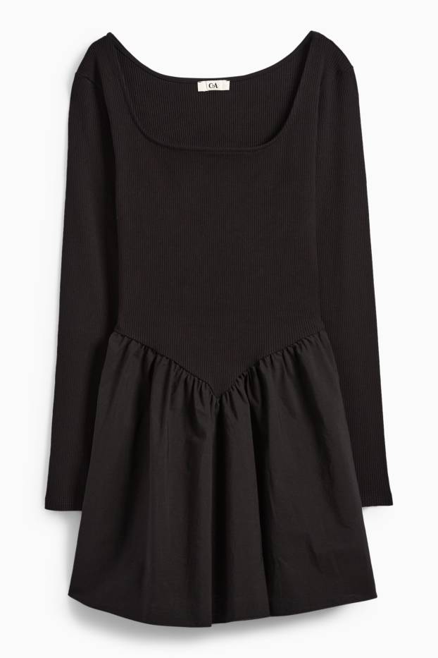 Femei - Rochie în A - negru