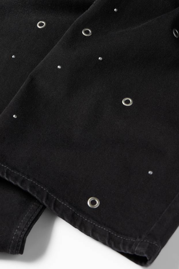 Copii - Fete - Wide leg jeans - denim-gri închis