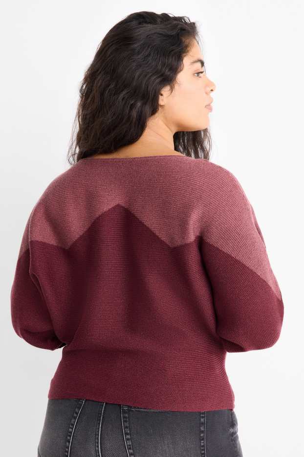 Femei - Pulover - reiat - bordo