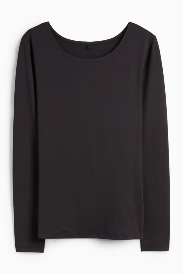 Women - Thermal long sleeve top - black
