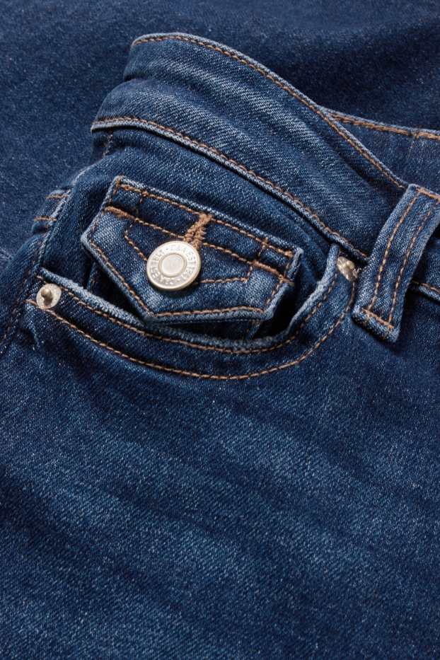 Femei - Flared jeans - talie medie - LYCRA® - denim-albastru