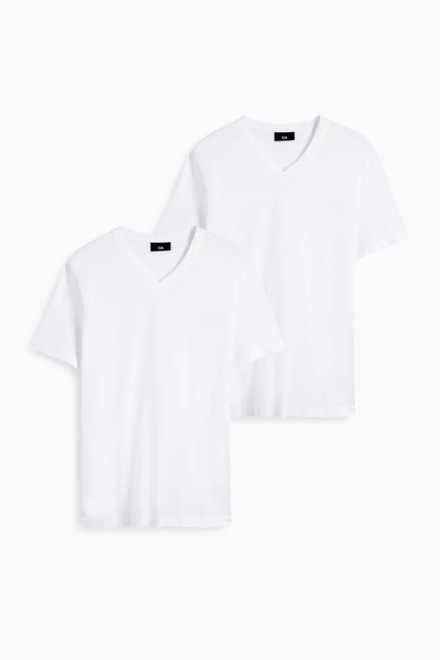 Bărbați - Multipack 2 buc. - tricou - regular fit - alb