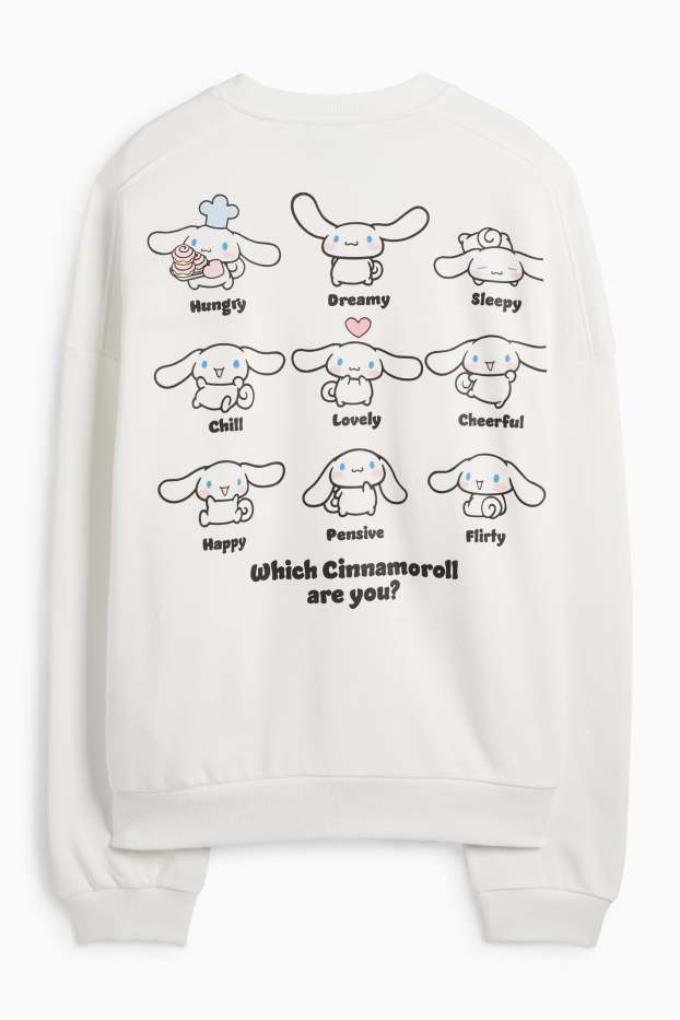 Femei - Bluză de molton - Cinnamoroll - alb