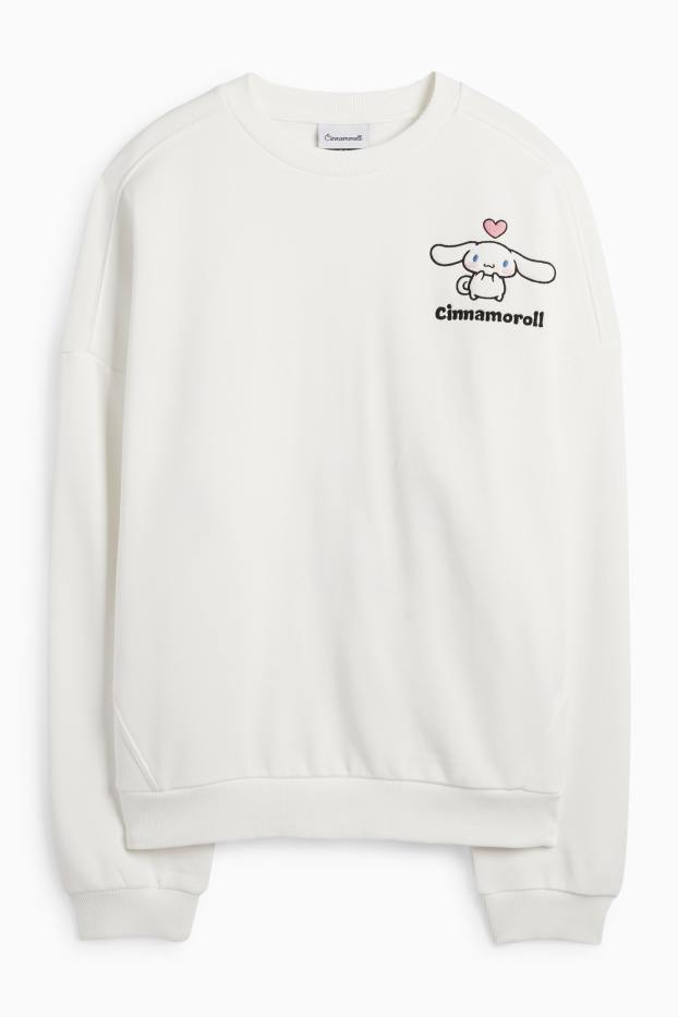 Femei - Bluză de molton - Cinnamoroll - alb
