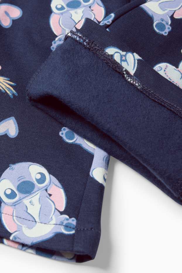 Copii - Fete - Lilo & Stitch - colanți evazați termoizolanți - albastru închis
