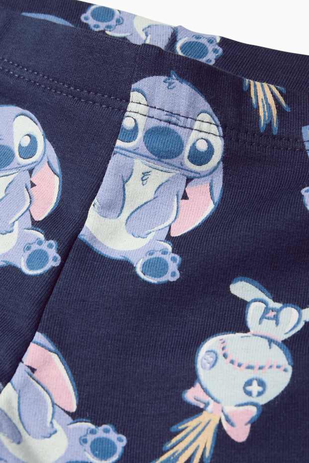Copii - Fete - Lilo & Stitch - colanți evazați termoizolanți - albastru închis