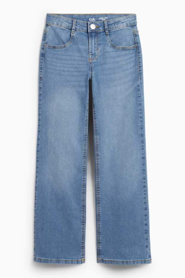 Copii - Fete - Wide leg jeans - denim-albastru deschis