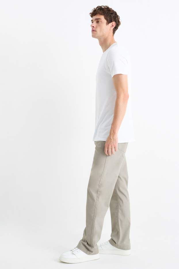 Bărbați - Pantaloni - regular fit - gri