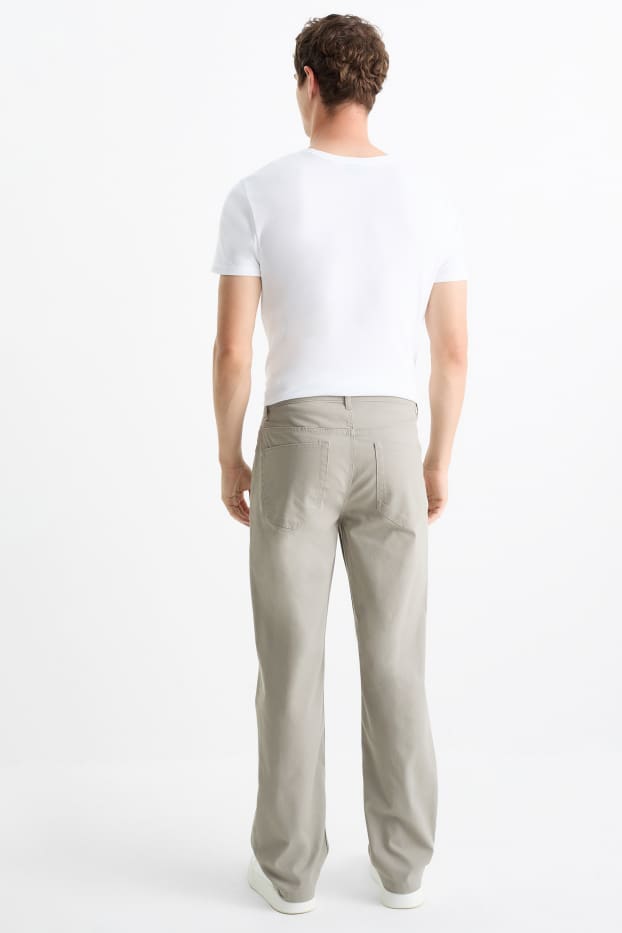 Bărbați - Pantaloni - regular fit - gri
