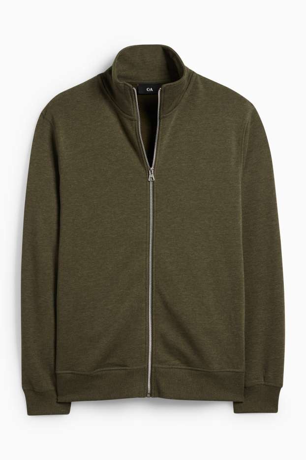 Heren - Sweatvest - kaki