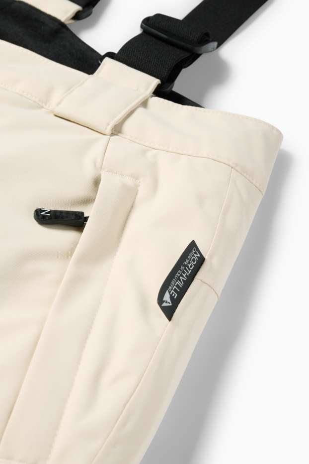 Copii - Fete - Pantaloni de schi - impermeabili - bej deschis