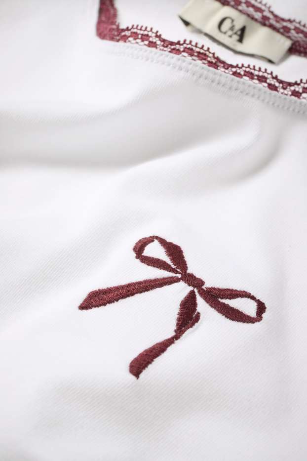 Femei - Tricou - slim fit - alb