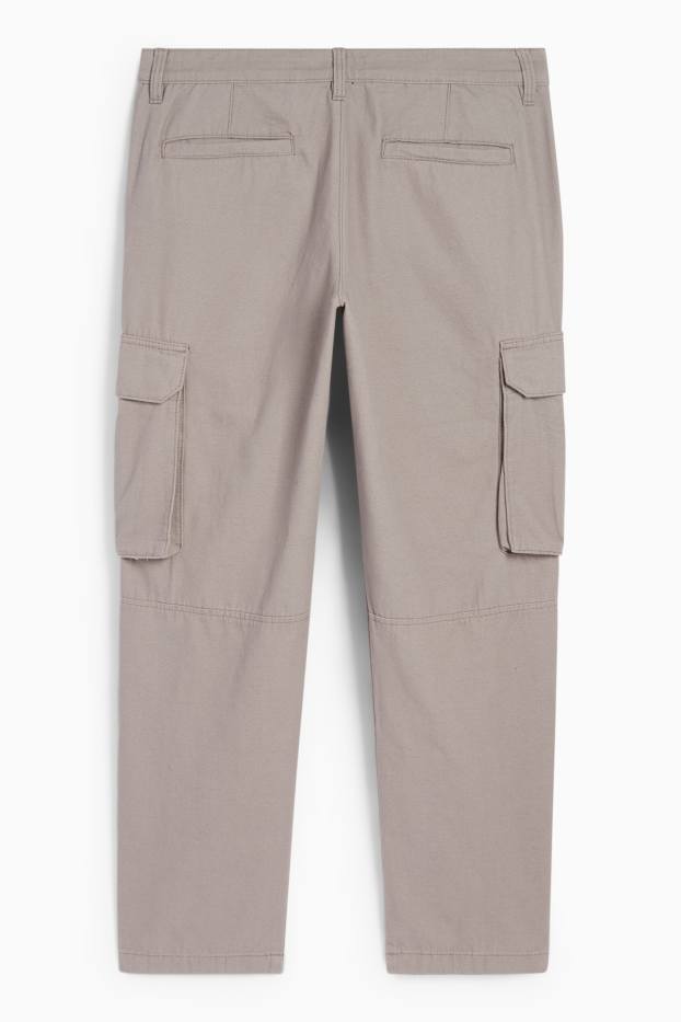 Bărbați - Pantaloni cargo - taupe