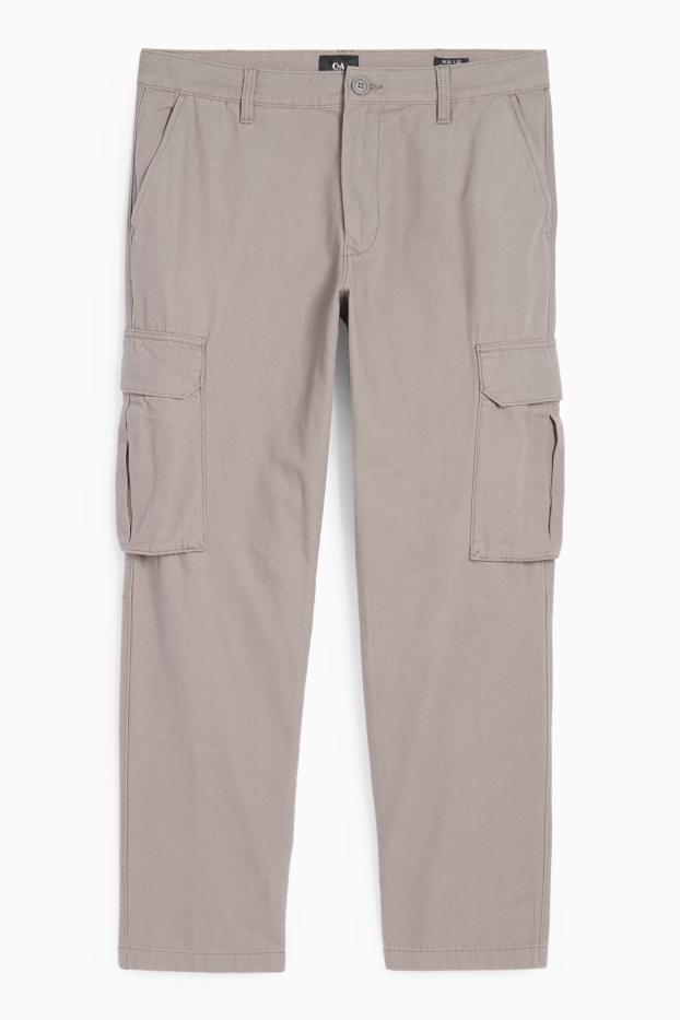 Bărbați - Pantaloni cargo - taupe