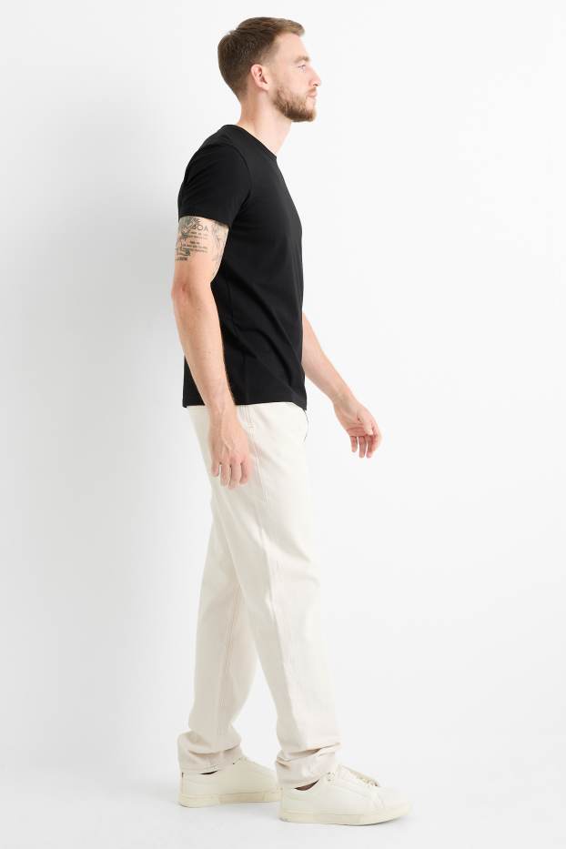 Bărbați - Regular jeans - alb-crem