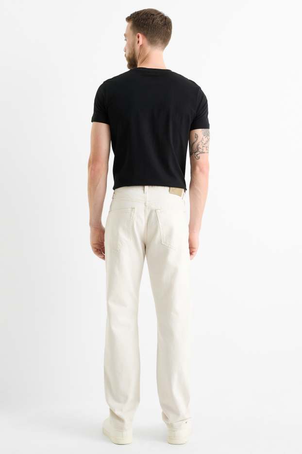 Bărbați - Regular jeans - alb-crem
