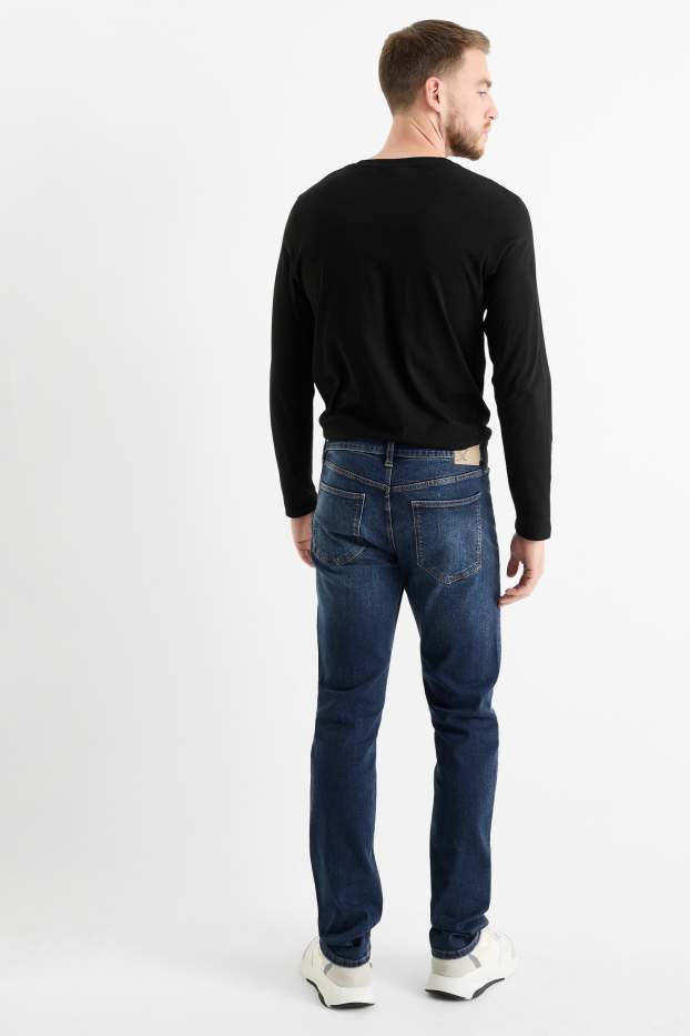 Bărbați - Slim jeans - LYCRA® - denim-albastru închis